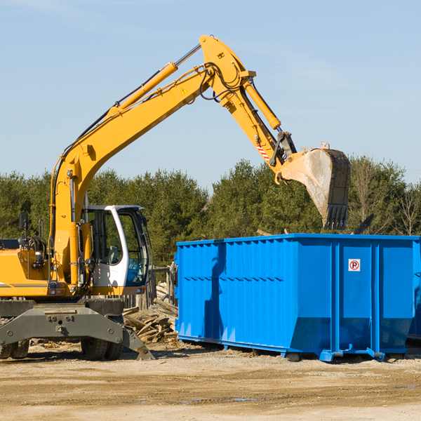 are there any restrictions on where a residential dumpster can be placed in Credit River